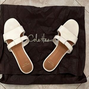 Cole Haan White Slide Sandals - 7.5